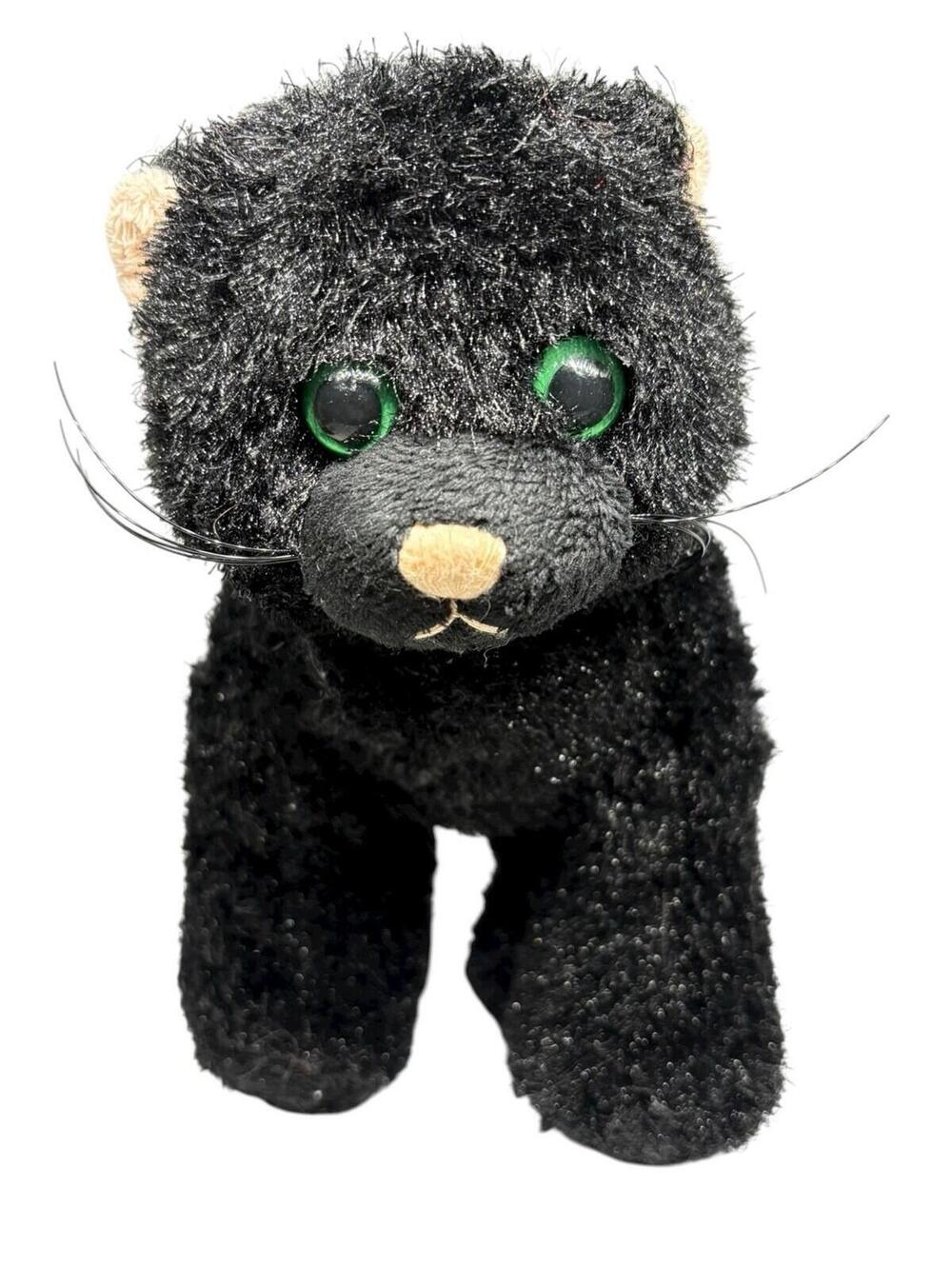 Ganz Webkinz Black Cat HM135 Plush No Code Retired Stuffed Animal Toy
